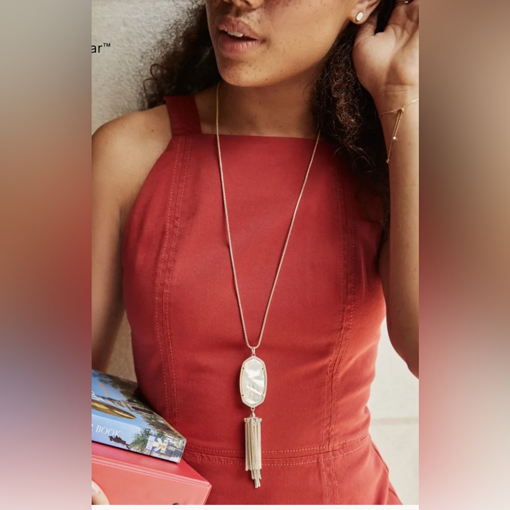 Kendra Scott Rayne Gold Long Tassel Pendant Necklace